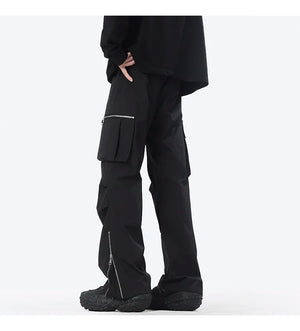 Ankle Length Half Zipper Pants , - Streetwear Pants - Slick Street