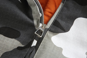 Disruptive Camouflage Elastic Waist Jacket , - Streetwear Jacket - Slick Street