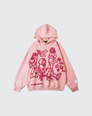 We V Cartoon Sketch Hoodie , - Streetwear Hoodie - Slick Street