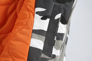 Disruptive Camouflage Elastic Waist Jacket , - Streetwear Jacket - Slick Street