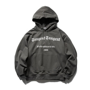 Attitude Life 2K Patten Pullover Hoodie Dark Gray, XS - Streetwear Hoodie - Slick Street