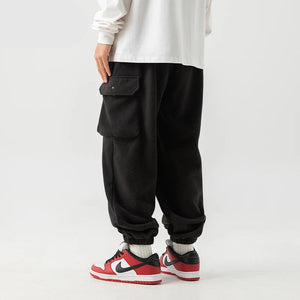 Unicolorous Fleece Cargo Joggers , - Streetwear Joggers - Slick Street