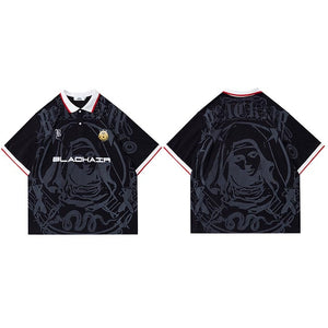 BLACKAIR Virgin Mary Graphic T-Shirt Black, S - Streetwear T-Shirts - Slick Street