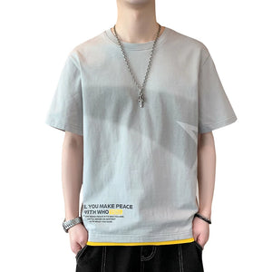 Falling Star Short Sleeves Loose T-Shirt , - Streetwear T-Shirts - Slick Street