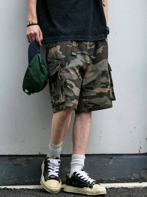 Camouflage Army Combat Style Shorts , - Streetwear Shorts - Slick Street