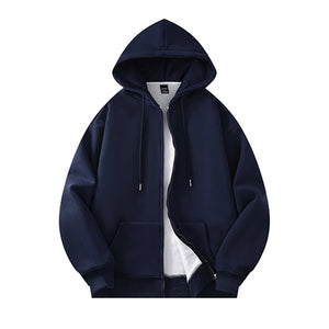 Drawstring Loose Fit Hoodie Navy Blue, XS - Streetwear Hoodie - Slick Street