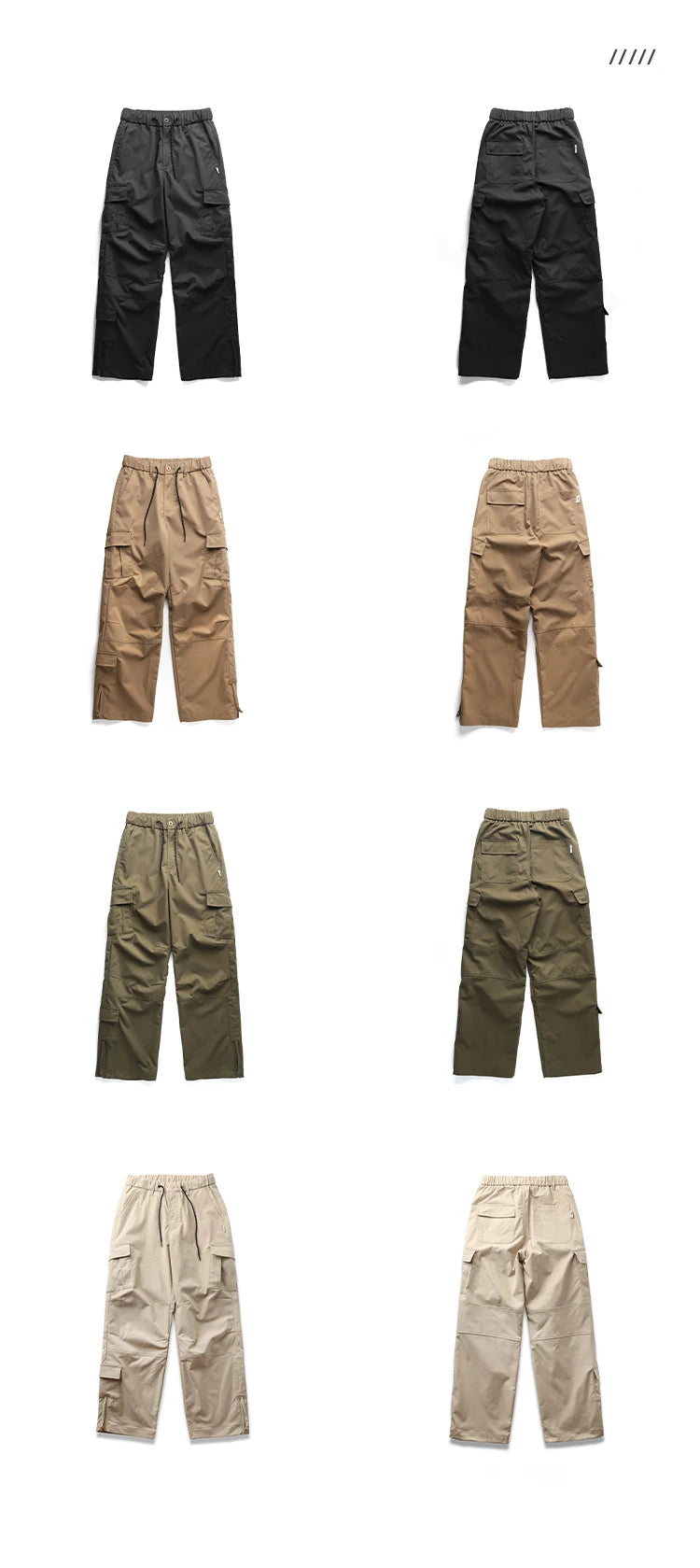 Ankle Zipper Style Cargo Pants , - Streetwear Pants - Slick Street