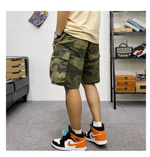 Tactical Multi-Pocket Cargo Shorts , - Streetwear Shorts - Slick Street