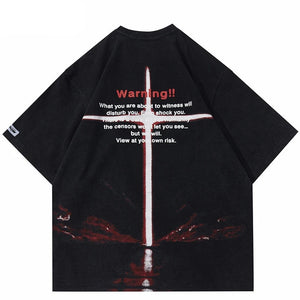 Final World Blast O-Neck Collar T-Shirt , - Streetwear T-Shirts - Slick Street