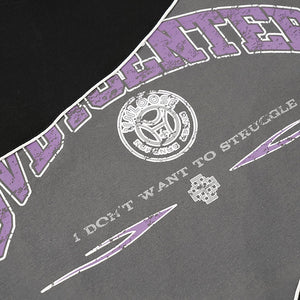 Don't Want To Struggle Patchwork T-Shirt , - Streetwear T-Shirts - Slick Street
