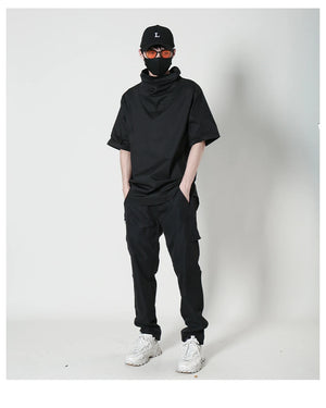 AW1 Techwear Turtleneck Shirt , - Streetwear T-Shirts - Slick Street