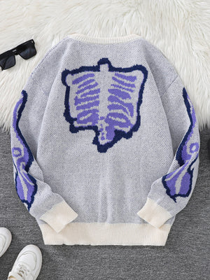 Pyro Skeleton Pullover Sweater , - Streetwear Sweater - Slick Street