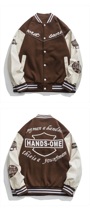 Secret Hands-Ome Button Up Reglan Sleeve Jacket , - Streetwear Jacket - Slick Street