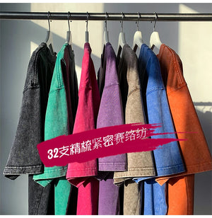 Gothic Washed Smoky Style T-Shirt , - Streetwear T-Shirts - Slick Street