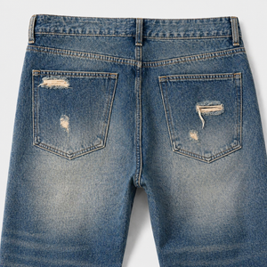 Indigo 26 Blue Distressed Jeans , - Streetwear Jeans - Slick Street