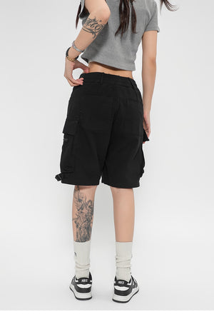 Cargo Track Multi Pockets Shorts , - Streetwear Shorts - Slick Street
