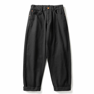 Casual Straight-Leg Trousers Black, XS - Streetwear Pants - Slick Street