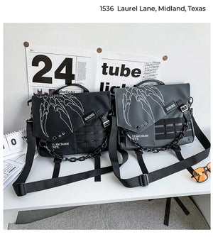 Single Shoulder Multifunctional Bag , - Streetwear Bag - Slick Street