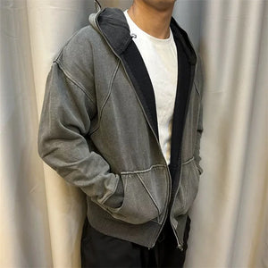 Monkey Cap Zipper Hoodie , - Streetwear Hoodie - Slick Street