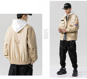 Double Welt Pocket Zipper Style Jacket , - Streetwear Jacket - Slick Street