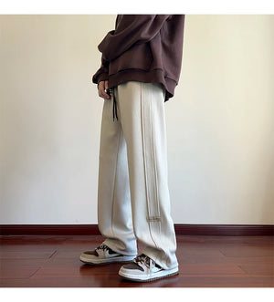 Straight Leg Corduroy Baggy Pant , - Streetwear Pants - Slick Street