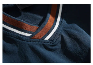 Color Block Classic V-neck Sweater , - Streetwear Sweater - Slick Street