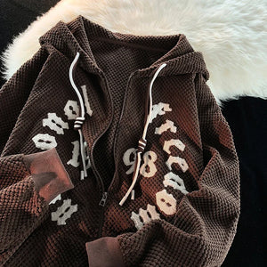 National Freedom 1998 Zipper Hoodie Camel, XXS - Streetwear Hoodie - Slick Street