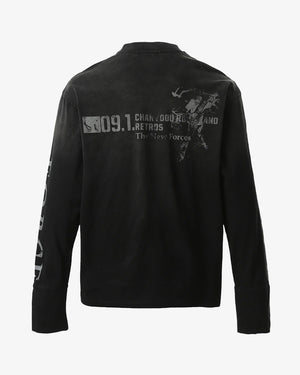 Force 09 Graphic Long Sleeve Tee , - Streetwear T-Shirts - Slick Street