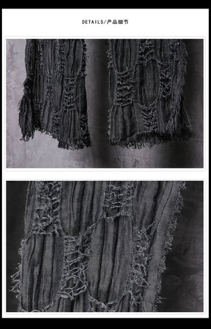 Ripped Design Round Neck Scarf , - Streetwear Accessories - Slick Street