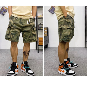 Tactical Multi-Pocket Cargo Shorts , - Streetwear Shorts - Slick Street