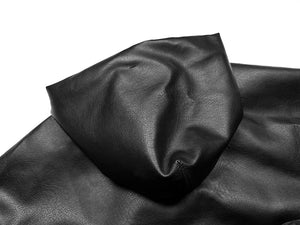 PU Leather Loose Black Jacket , - Streetwear Jackets - Slick Street