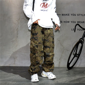 Jungle T24 Camo Cargo Pants , - Streetwear Pants - Slick Street