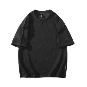 Youth Club Star Foaming Knitted T-Shirts , - Streetwear T-Shirts - Slick Street