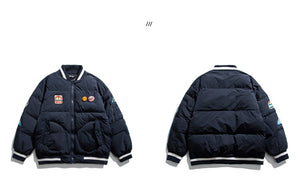 OREGON WILD Rock Patches Bomber Jacket , - Streetwear Jacket - Slick Street