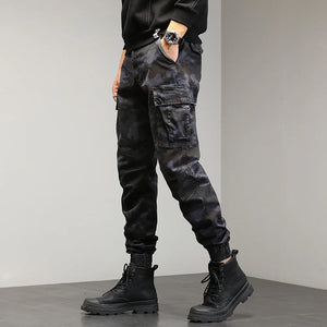 Drawstring Combat Military Cargo Pants , - Streetwear Pants - Slick Street