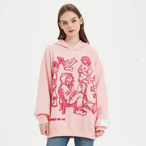We V Cartoon Sketch Hoodie , - Streetwear Hoodie - Slick Street