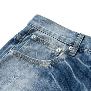 Distressed KP26 Baggy Flared Jeans , - Streetwear Jeans - Slick Street