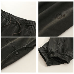 BG26 Corduroy Pattern Streetwear Baggy Joggers , - Streetwear Joggers - Slick Street