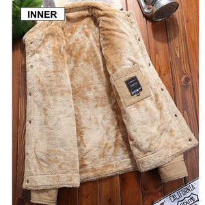 fur collar Bomber Button-up Jacket , - Streetwear Jacket - Slick Street