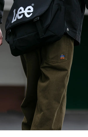 Casual Straight-Leg Trousers , - Streetwear Pants - Slick Street