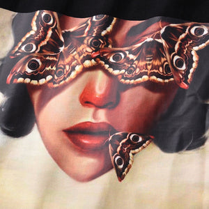 LOVE IS LOVE Butterfly Girl Graphic T-Shirt , - Streetwear T-Shirts - Slick Street