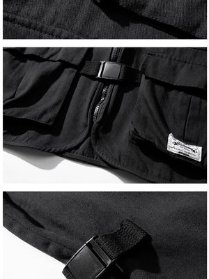 Multi-Pockets Fishing Vest Camping , - Streetwear Vest - Slick Street
