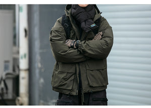 New Heights VA1 Hiking Multi-Pocket Puffer Jacket , - Streetwear Jacket - Slick Street