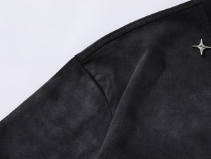 Tie-Die Metal Star Ripped T-Shirt , - Streetwear T-Shirts - Slick Street