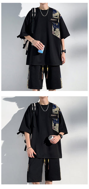 ROMANTIC Plushy Bear Shoulder Patch Tracksuit , - Streetwear Tracksuits - Slick Street