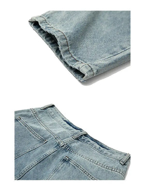 Denim Ripped Coin Pocket Jeans , - Streetwear Jeans - Slick Street