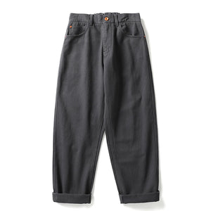 Casual Straight-Leg Trousers Dark gray, XS - Streetwear Pants - Slick Street