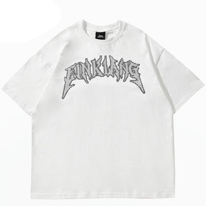FUNKLANG Logo Casual T-Shirt , - Streetwear T-Shirts - Slick Street