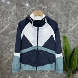 ZK26 Color Block Zipper Jacket , - Streetwear Jacket - Slick Street