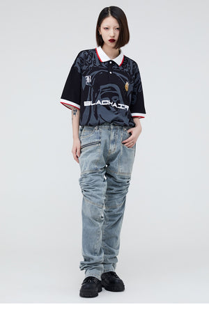 BLACKAIR Virgin Mary Graphic T-Shirt , - Streetwear T-Shirts - Slick Street